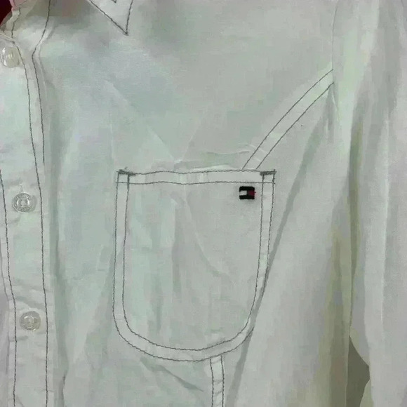 3 for $30 Tommy Hilfiger • White Button Down Shirt - Picture 5 of 7